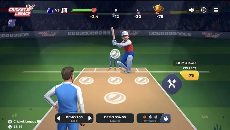 Cricket Legacy BB game screen